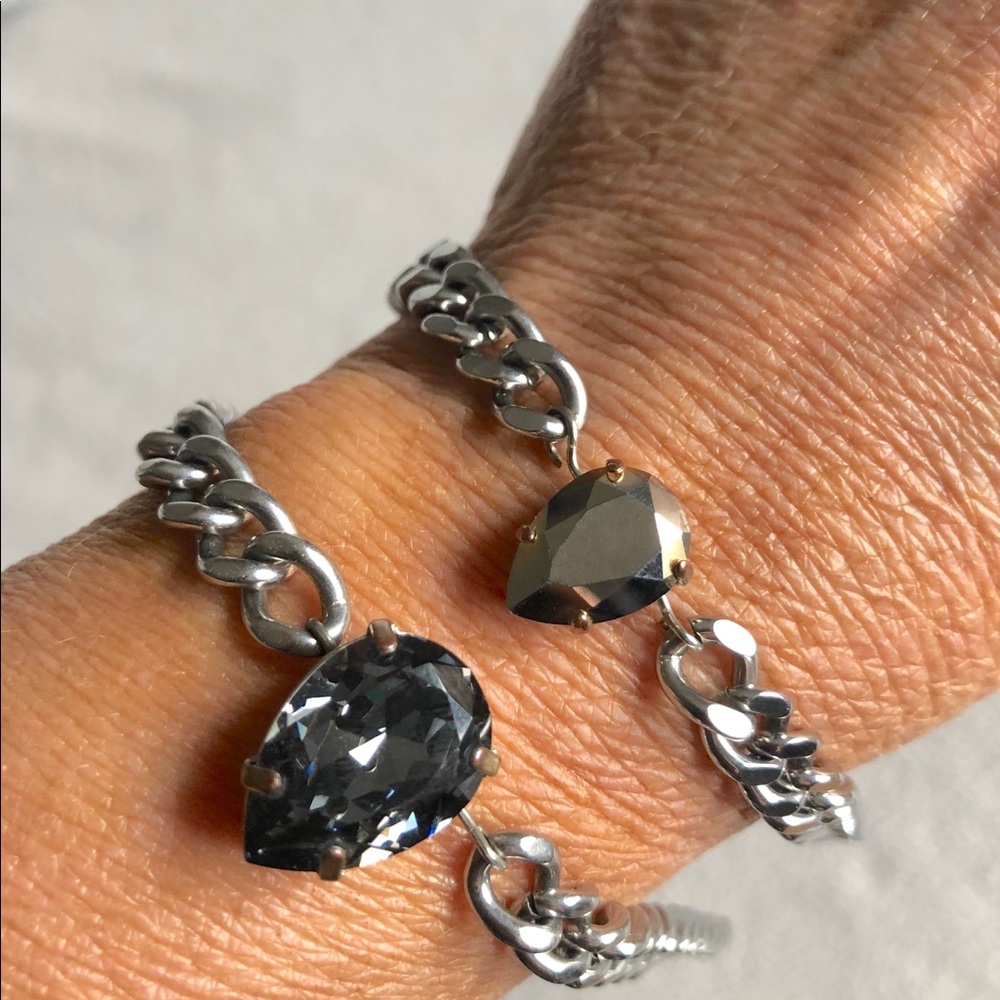 A set of stone bracelet.